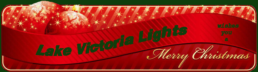 Lake Victoria Lights Merry Christmas Banner